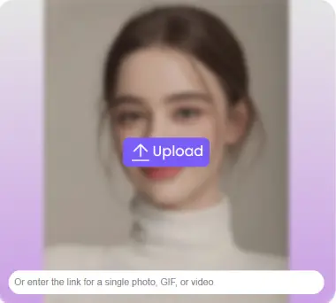 Step 1 – Upload Image/Video or Paste Link